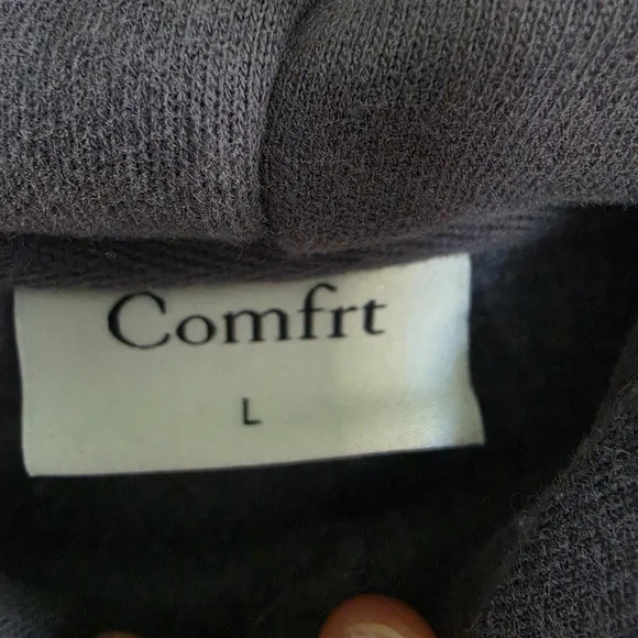 Comfrt Travel Essentials Steel Gray Hoodie-Large - Picture 5 of 6
